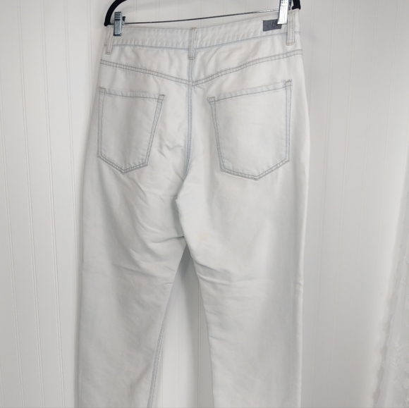 TOKYO DARLING Aeropostale High Waist Boyfriend White Embroidered Jeans S… - Picture 4 of 9